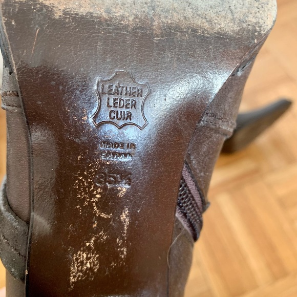 BARNEYS New York Brown Leather Boots - Picture 7 of 8